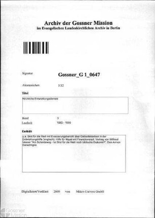 Kirchliche Entwicklungsdienste