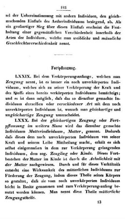Fortpflanzung.