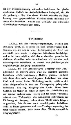 Fortpflanzung.