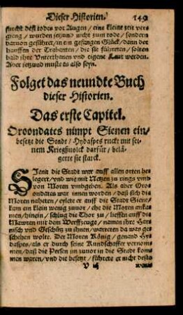 Folget das neundte Buch dieser Historien.