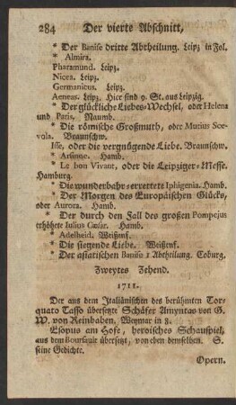 Zweytes Zehend.