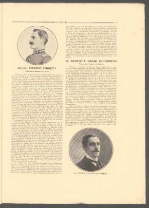 General Ricardo Cornell : Intendente General de Guerra