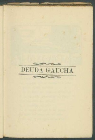 Deuda gaucha