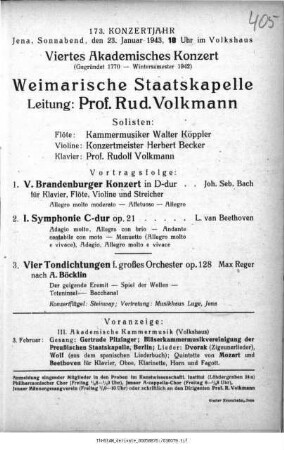 Viertes Akademisches Konzert