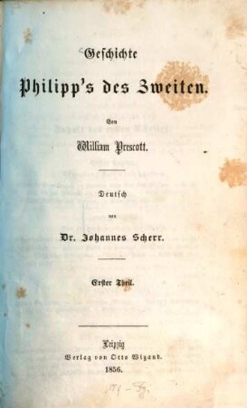 Geschichte Philipp's des Zweiten, 1
