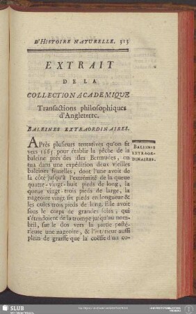 Extrait De La Collection Academique Transactions philosophiques d'Angleterre