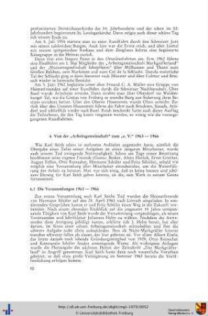 Die Versammlungen 1963-1966