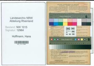 Entnazifizierung Hans Hoffmann , geb. 24.06.1901 (Arbeiter)