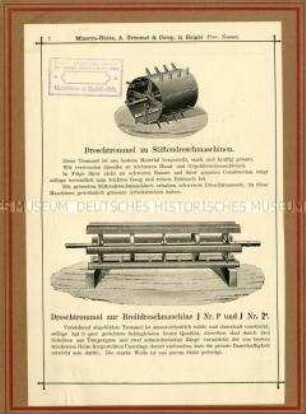 Dreschtrommel für die Stiftendreschmaschine und für die Breitdreschmaschine