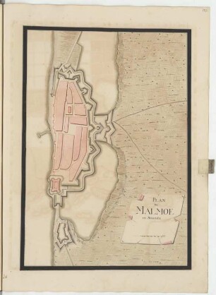 Plan von Malmoe in Schonen