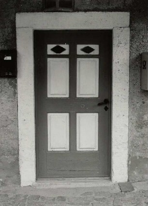 Medingen, Haustür eines Bauernhofes : Medingen (Kreis Kamenz), Bauernhof, Weixdorfer Straße 5, 1. Hälfte 19. Jahrhundert, Haustür