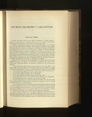 Documenti Diplomatici E Parlamentari.