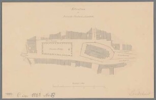 Landkarte, Plan oder Situationszeichnung - BSB Cod.icon. 180 i(8
