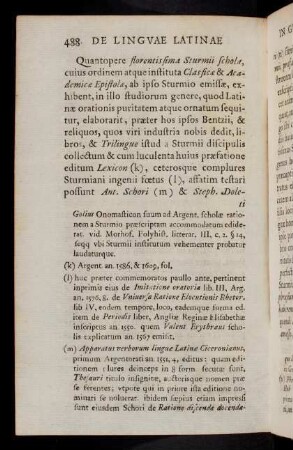 488-498, Quantopere florentissima Sturmii ...