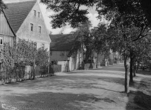 Brockwitz. Ansicht der Dorfstraße