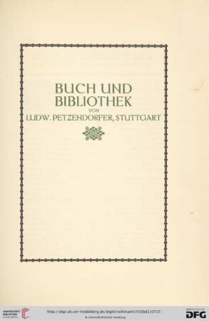 Buch und Bibliothek