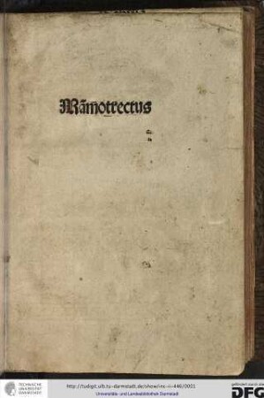 Mammotrectus super Bibliam