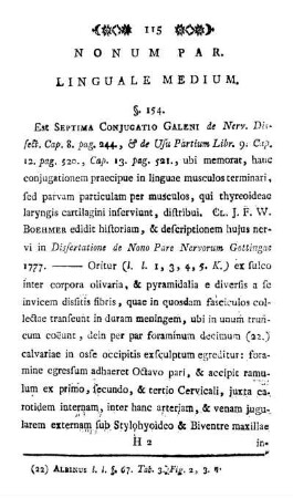 Nonum Par. Linguale Medium.