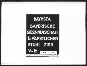 Catena, Caesar, Student der bildenden Künste in Rom, finanzielle Unterstützung