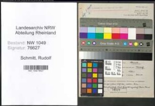 Entnazifizierung Rudolf Schmitt , geb. 18.02.1920 (Angestellter)