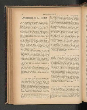 L'Angleterre Et La Nigéria.