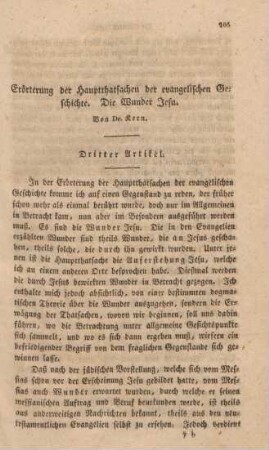 105-190 Erörterung der Hauptthatsachen der evangelischen Geschichte : Die Wunder Jesu
