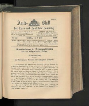 No. 130, 4. Juni 1916