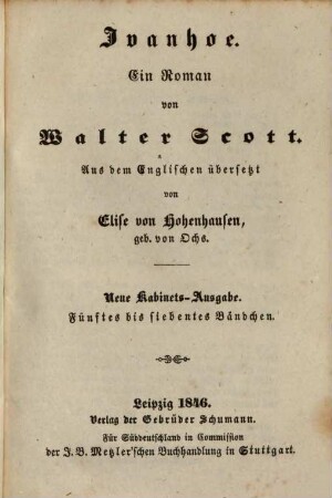 Ivanhoe : Ein Roman, 5/7