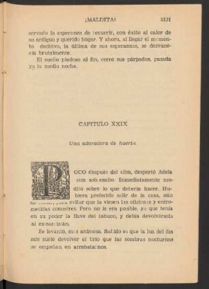 Capítulo XXIX - Una adoradora de huerta