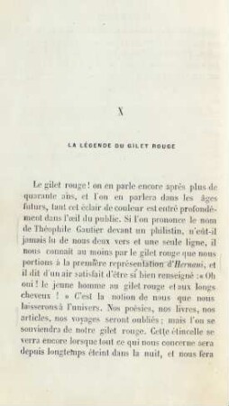 X. La légende du gilet rouge