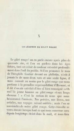 X. La légende du gilet rouge