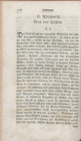 II. Abschnitt. Von den Fischen.