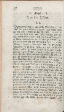 II. Abschnitt. Von den Fischen.