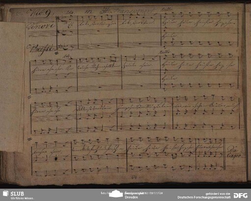 No. 9 Chor: "Es lebe der Krieg es lebe der Wein"