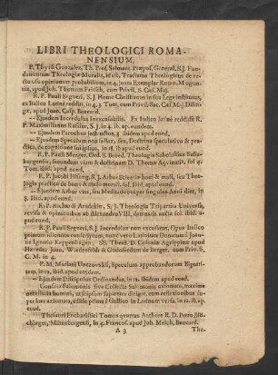 Libri Theologici Romanensium.