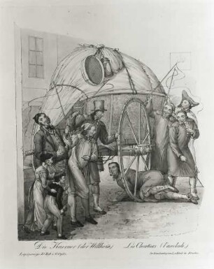 Die Kärrner : Opiz, Georg Emanuel. Die Kärrner. Aus: Leipziger Messe, H. 2. Stich, koloriert; 28 x 24 cm. 1825. Leipzig: Stadtgeschichtliches Museum XV B KK 35