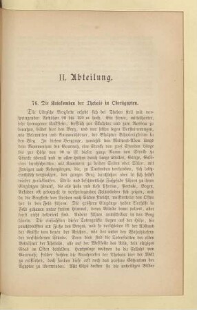 II. Abteilung