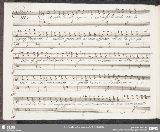 Recitativo: Quando la notte impera