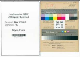 Entnazifizierung Franz Bayer , geb. 23.08.1895 (Angestellter)