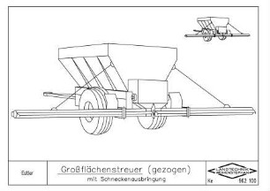 Grossflächenstreuer (gezogen) mit Schneckenausbringung