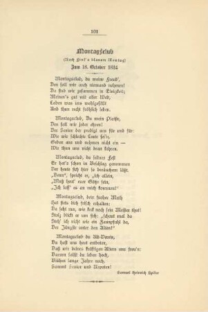 Montagsclub zum 18. October 1824