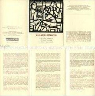 Postkartenhülle zur Serie über die Widerstandsgruppe Schulze-Boysen/Harnack-Kuckhoff, mit Briefmarke und Sonderstempel