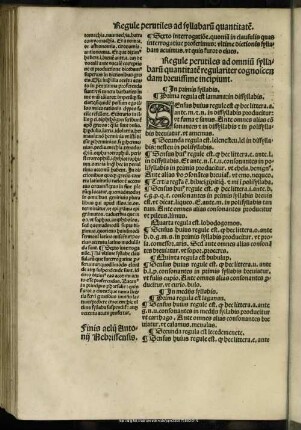 Regule perutiles ad omniu[m] syllabaru[m] quantitate[m] regulariter cognoscendam brevissime incipiunt