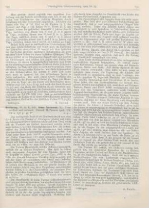 629-630 [Rezension] Oesterley, W. O. E., Codex Taurinensis