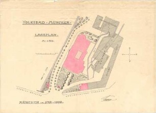 Hocheder, Karl; München; Müller´sches Volksbad - Lageplan
