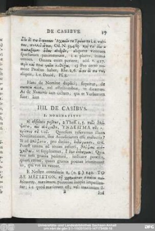 IIII. De Casibus.