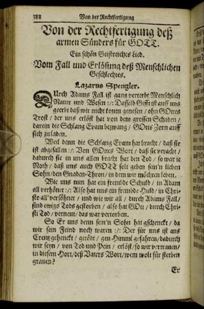 Von der Rechtfertigung deß armen Sünders für Gott.