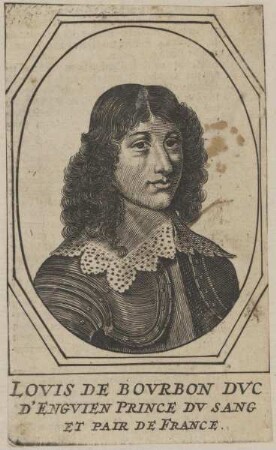 Bildnis des Lovis de Bovrbon, Dvc d'Engvien, Prince dv Sang et Pair de France
