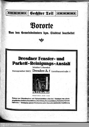 Sechster Teil. Vororte