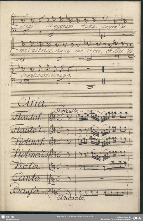 Aria: Sconsolata filomena